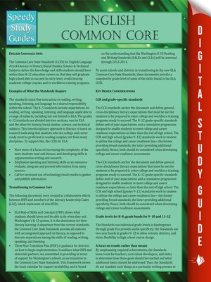 cover image of English Common Core II